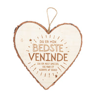 Træhjerte BEDSTE VENINDE