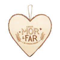 Træhjerte KÆRESTE MOR & FAR