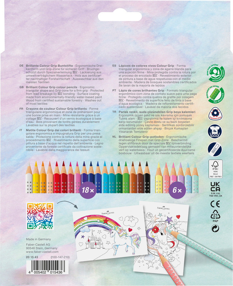 Farveblyanter Faber-Castell 18+6