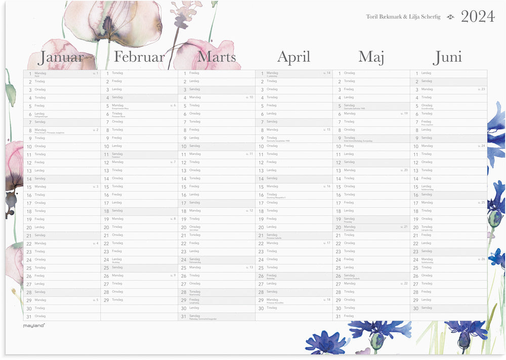 Kalender 2024 Toril & Lilja A3