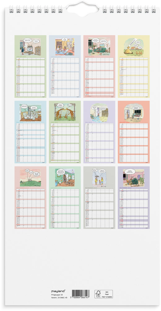 Kalender 2024 morsom 5 personer