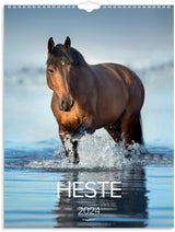 Vægkalender 2024 heste