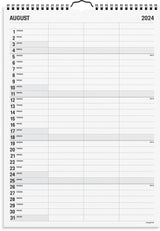 Kalender 2024 sort/hvid 2 kol