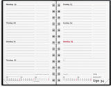 Mini planner 2024 uge sort