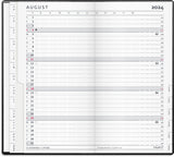 Index planner 2024 måned sort