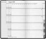 Kalender basic måned 2024 sort