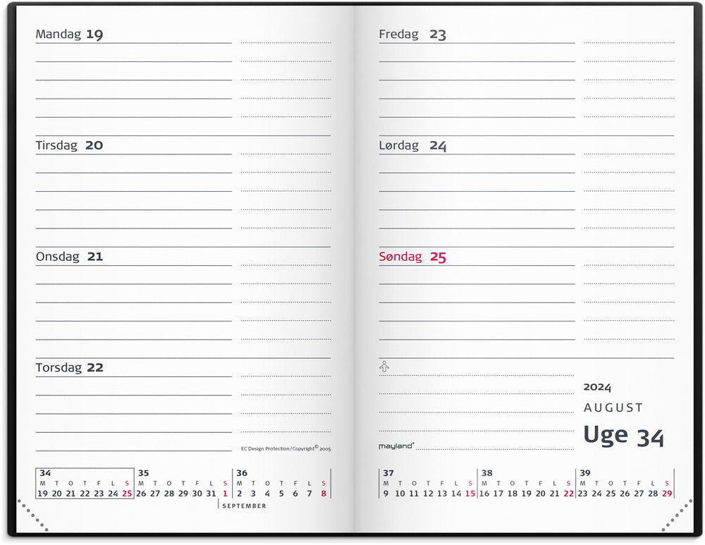 City lommekalender 2024 sort