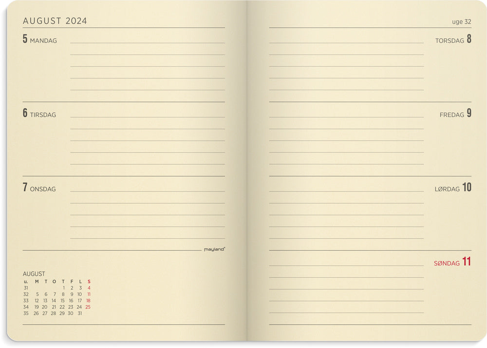 Kalender 2024 forma uge A6