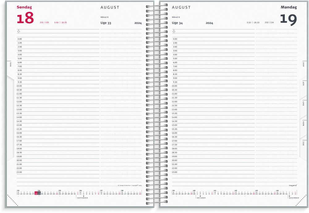 Timekalender 2024 dag trend