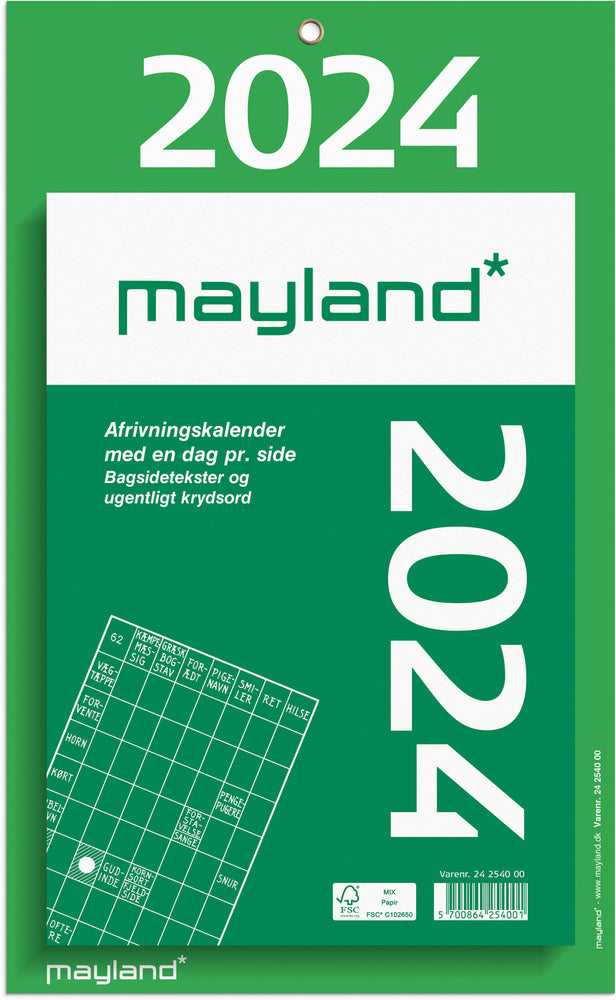 Afrivningskalender kæmpe 2024