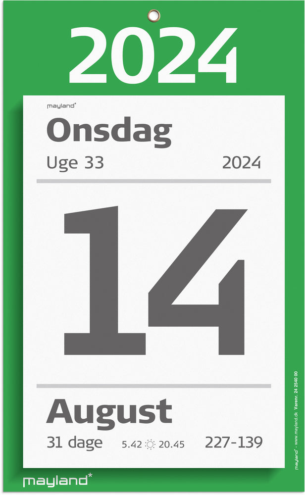 Afrivningskalender kæmpe 2024