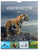 Vægkalender 2024 verdens dyr