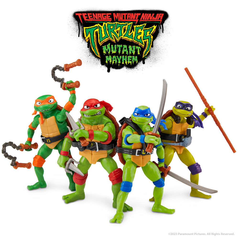 Turtles Mutant Mayhem Basic Figur 12 cm Asst