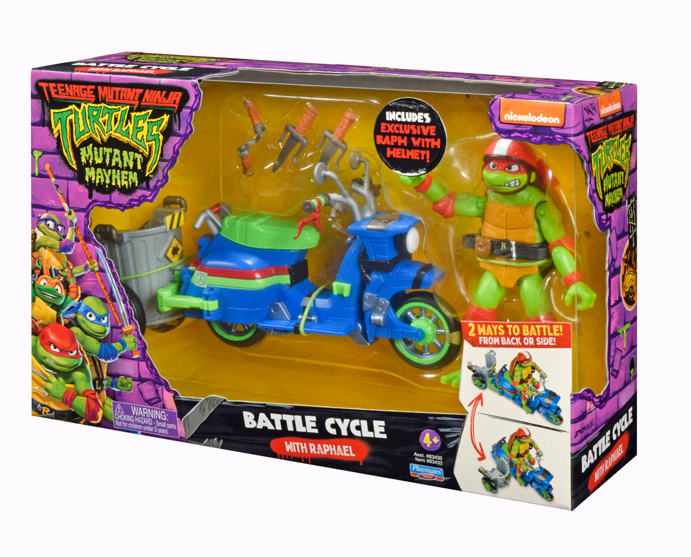 Turtles Mayhem Køretøj med figur ass.