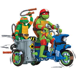 Turtles Mayhem Køretøj med figur ass.