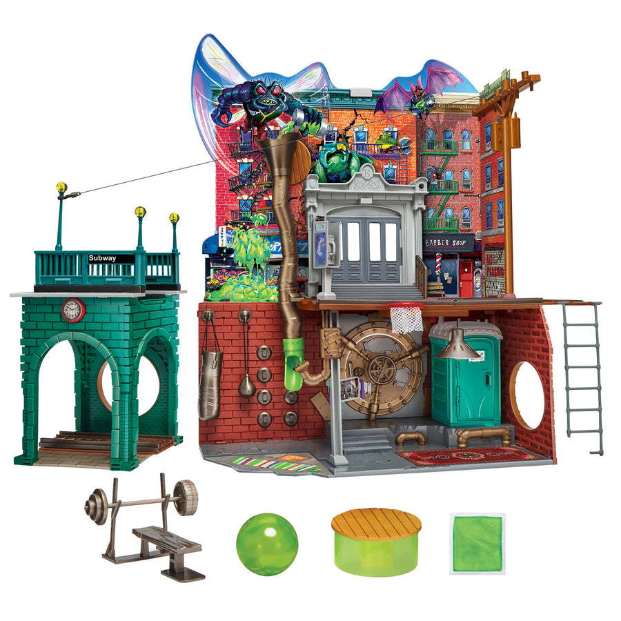 D2 Turtles Mutant Mayhem Large Playset Sewer Lair Dlx