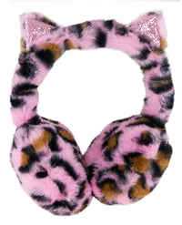 Ørevarmer Tinka plys leopard