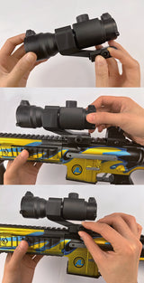 Sniper riffel med kikkert 74 cm