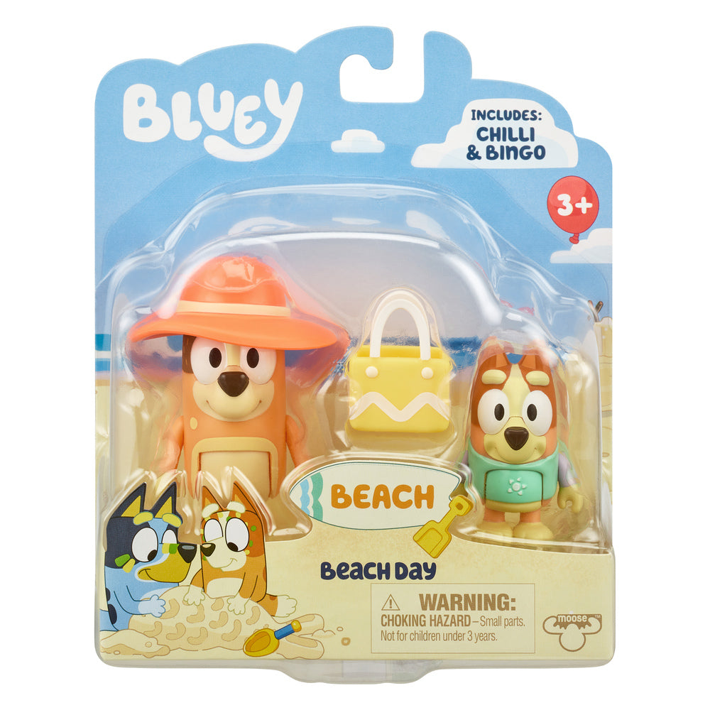 Bluey figurer 2-pak Beach asst
