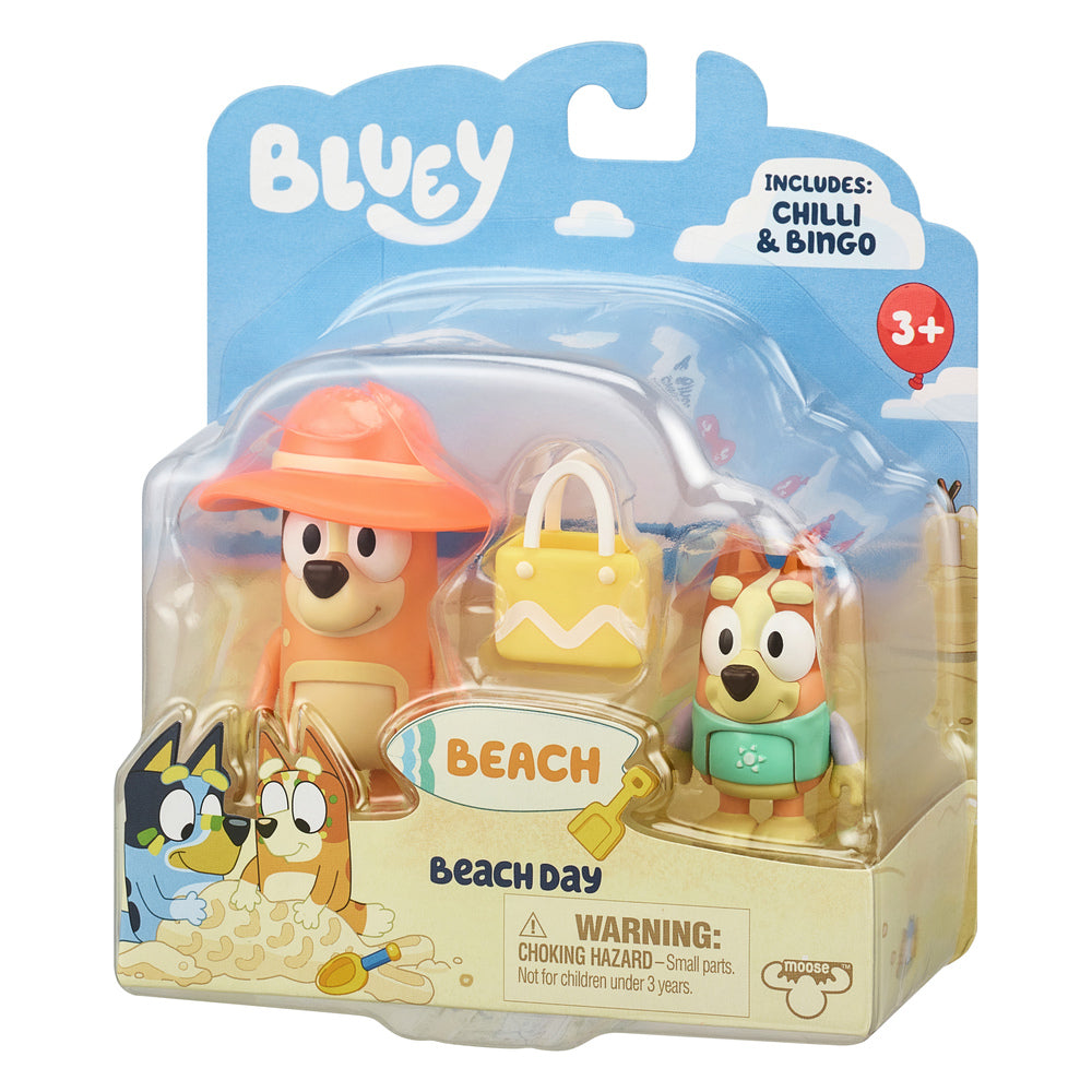 Bluey figurer 2-pak Beach asst