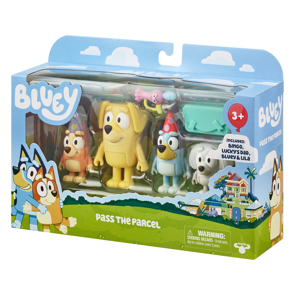 Bluey figurer 4-pak Beach asst