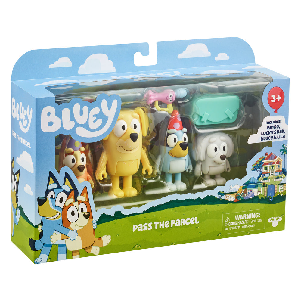 Bluey figurer 4-pak Beach asst