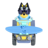 Bluey figur og køretøj Beach