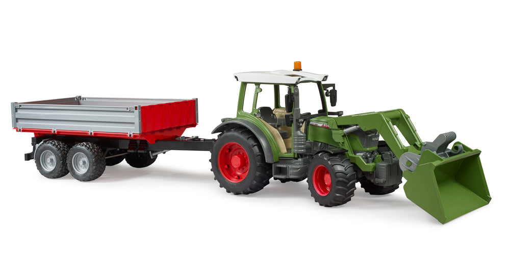 Bruder Fendt Vario 212 Frontlæsser og tipvogn