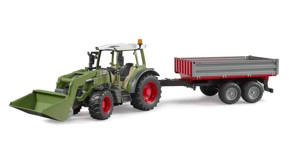 Bruder Fendt Vario 212 Frontlæsser og tipvogn