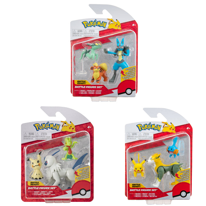 Pokémon battle figure 3-pak ass