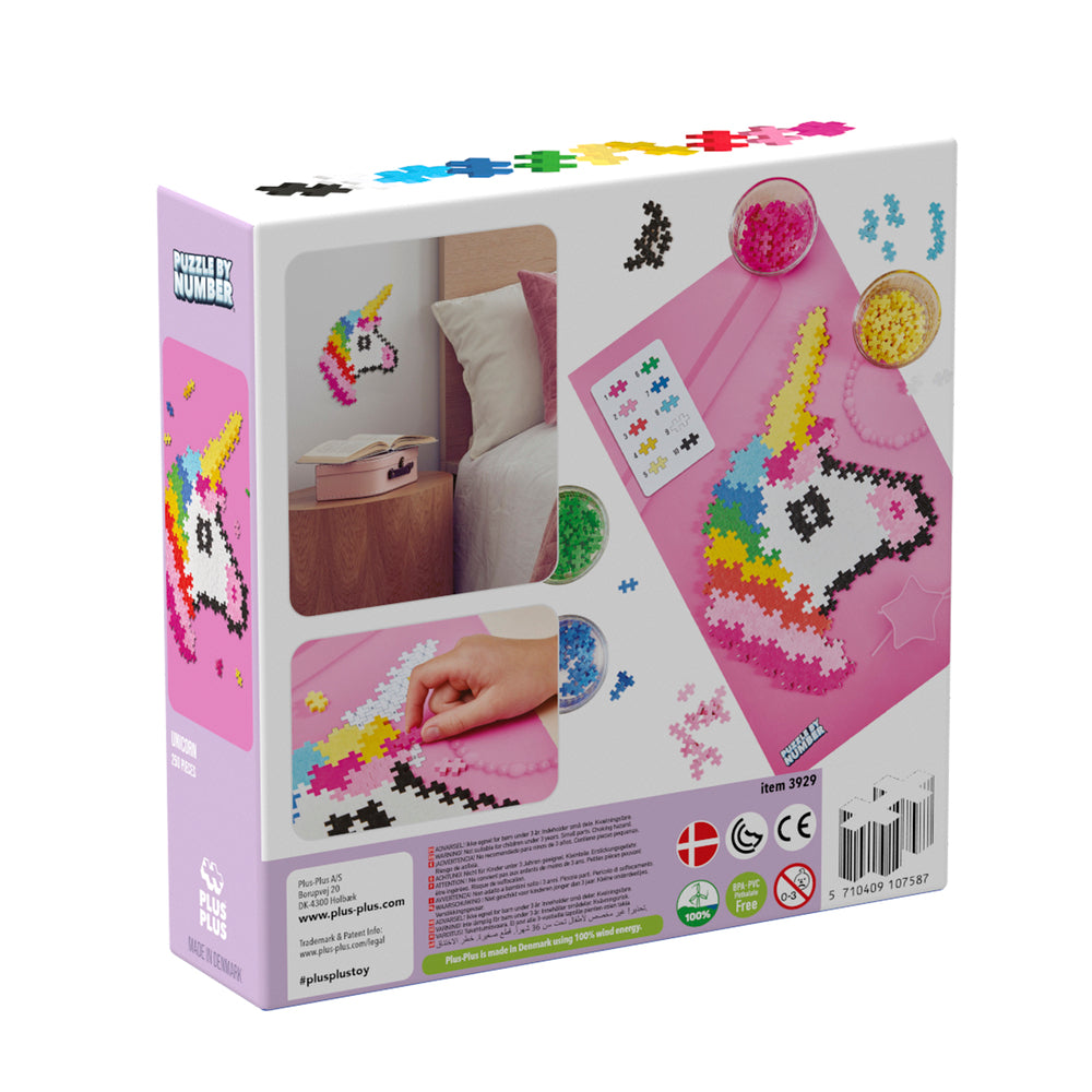 Plus-Plus Puzzle By Number Unicorn 250pcs