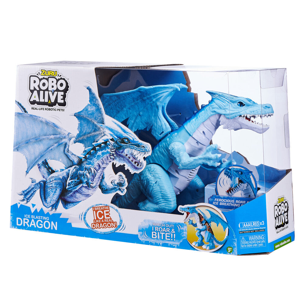 Robo Alive Ice Blasting Roaring Dragon