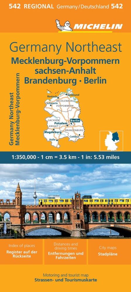 Michelin Germany Blad 542: Germany Northeast