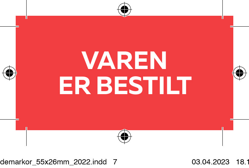 Hyldemarkør - Nyhed / Varen er bestilt 20 stk