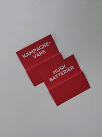 Hyldemarkør - Kampagnevare / Husk batterier 20 stk
