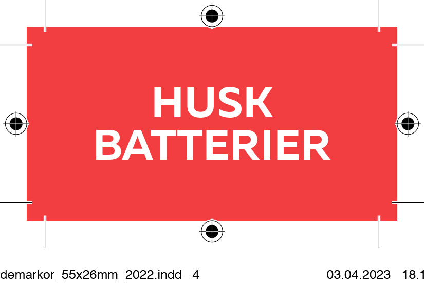 Hyldemarkør - Kampagnevare / Husk batterier 20 stk