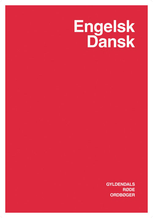 Plakat, Gyldendals røde ordbøger: Engelsk/dansk