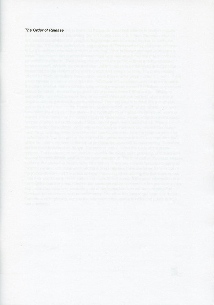The Order of Release