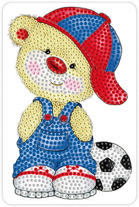 Diamond Art Bamse 10 x 15 cm