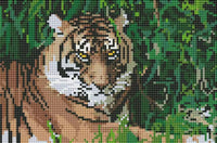 Diamond Art Tiger/blade 20x30 cm