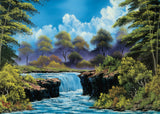 Puslespil Waterfall in the glade 1000 brikker