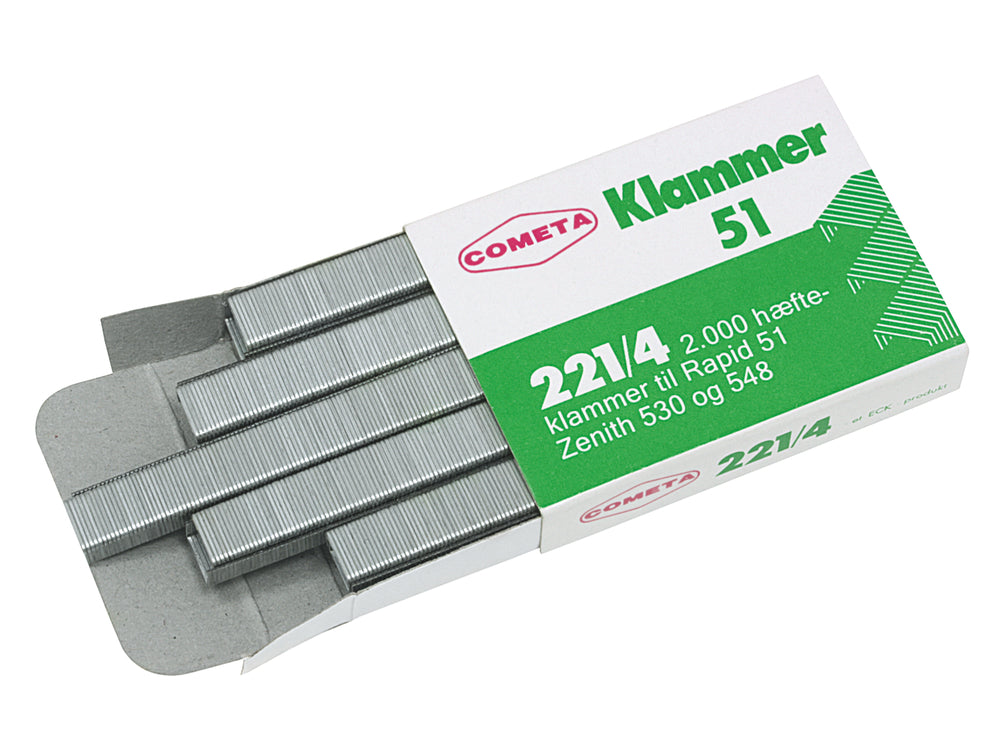 Hæfteklamme cometa 221/4. pk a 2000stk