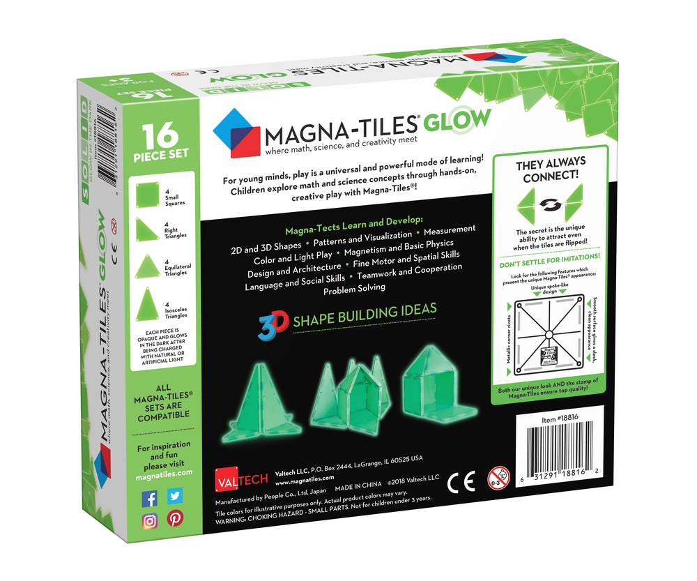 MAGNA-TILES Glow expansion sæt 16 stk