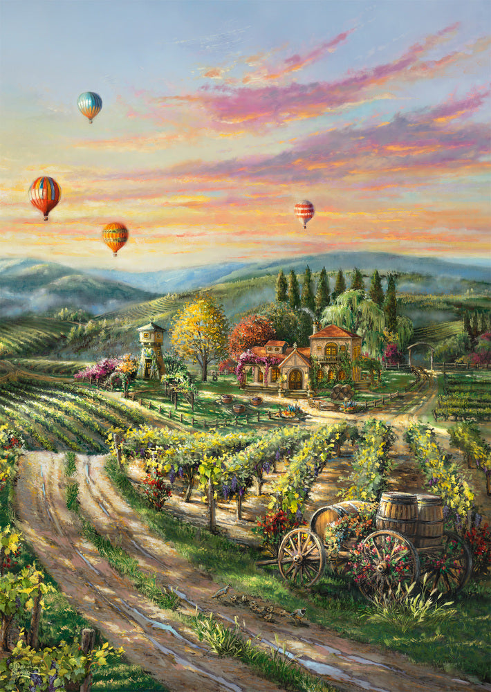 Puslespil Peaceful Valley Vineyard 1000 brikker