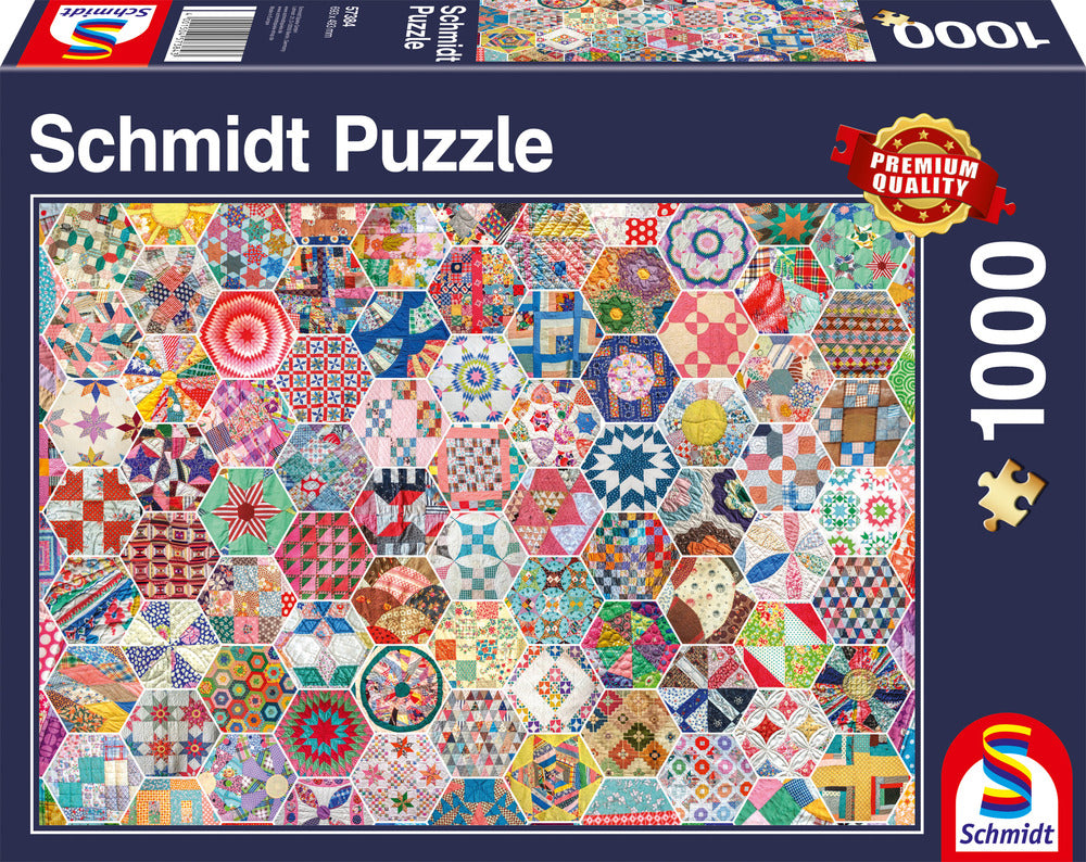 Puslespil American patchwork quilt 1000 brikker