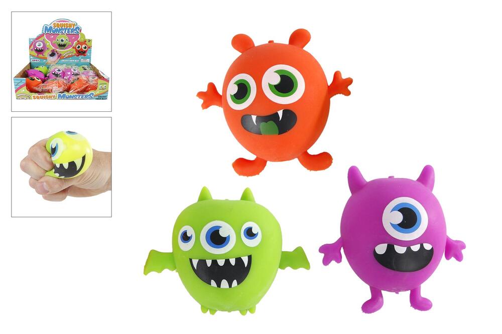 Monsterklemmebolde 6 cm asst