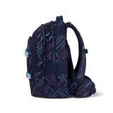 satch skoletaske purple laser