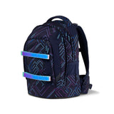 satch skoletaske purple laser