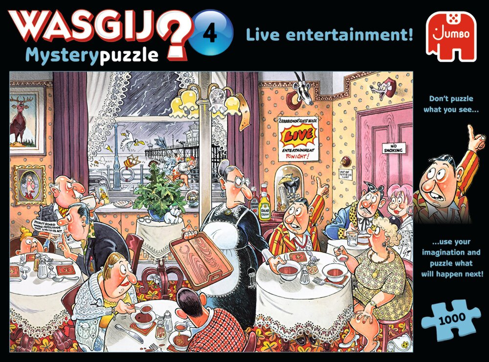 PUSLESPIL Wasgij Mystery 4 1000 brikker