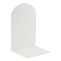 Bogstøtte metal 8 x 12 cm lille hvid
